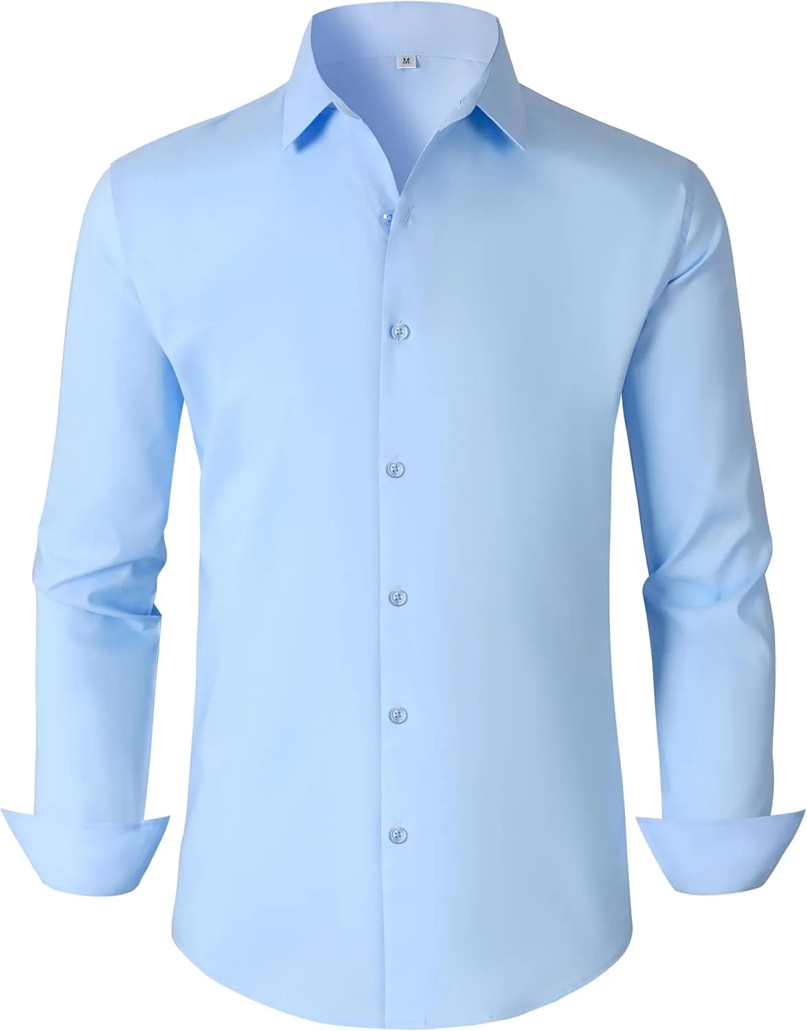 Mens Dress Shirts for Men Long Sleeve Wrinkle Free Button Down Shirt Formal Business Casual Shirts
