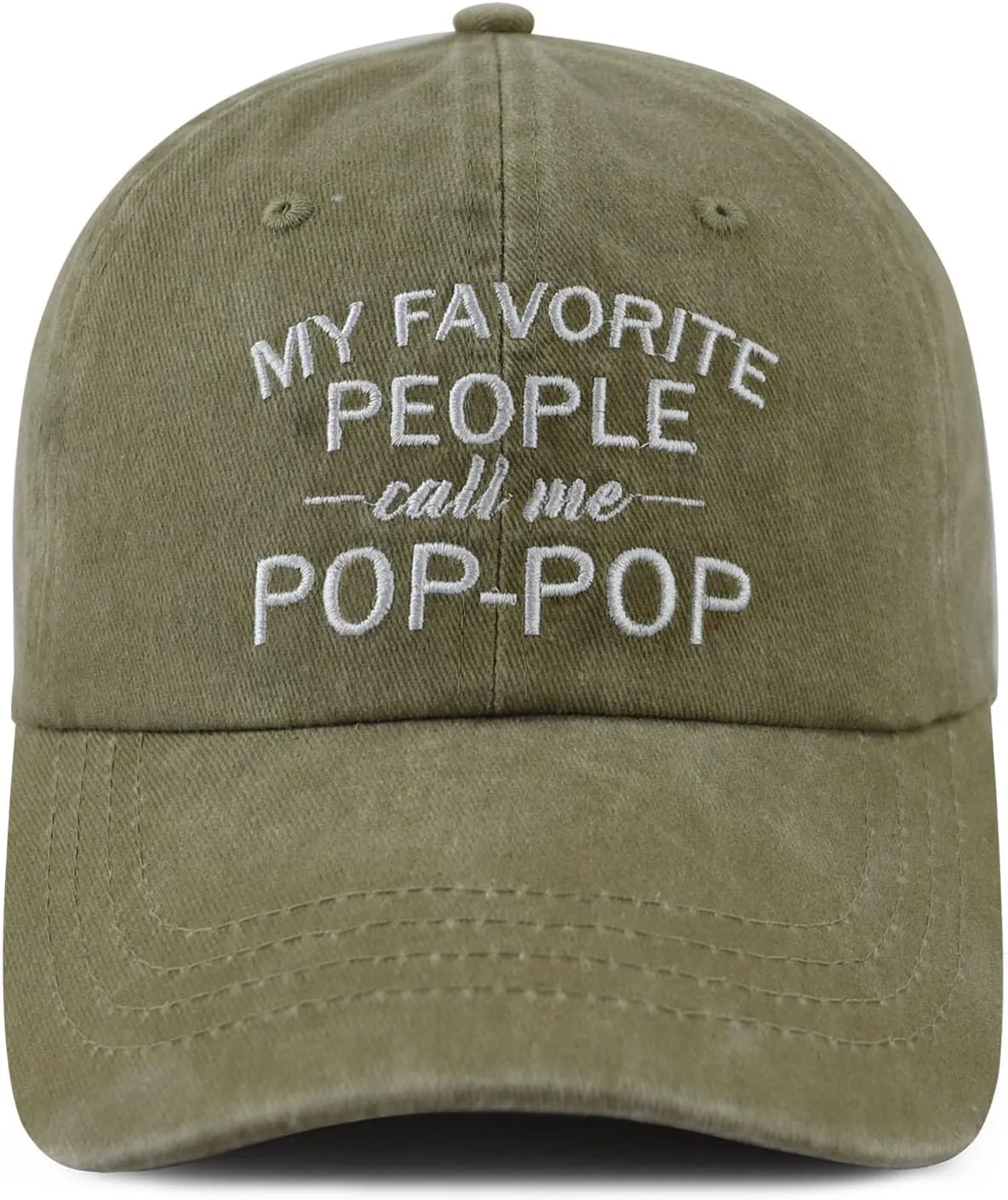 My Favorite People Called Me Pop Pop Pa Pa Uncle Hat, Funny Embroidered Father Day Birthday Gifts Baseball Cap