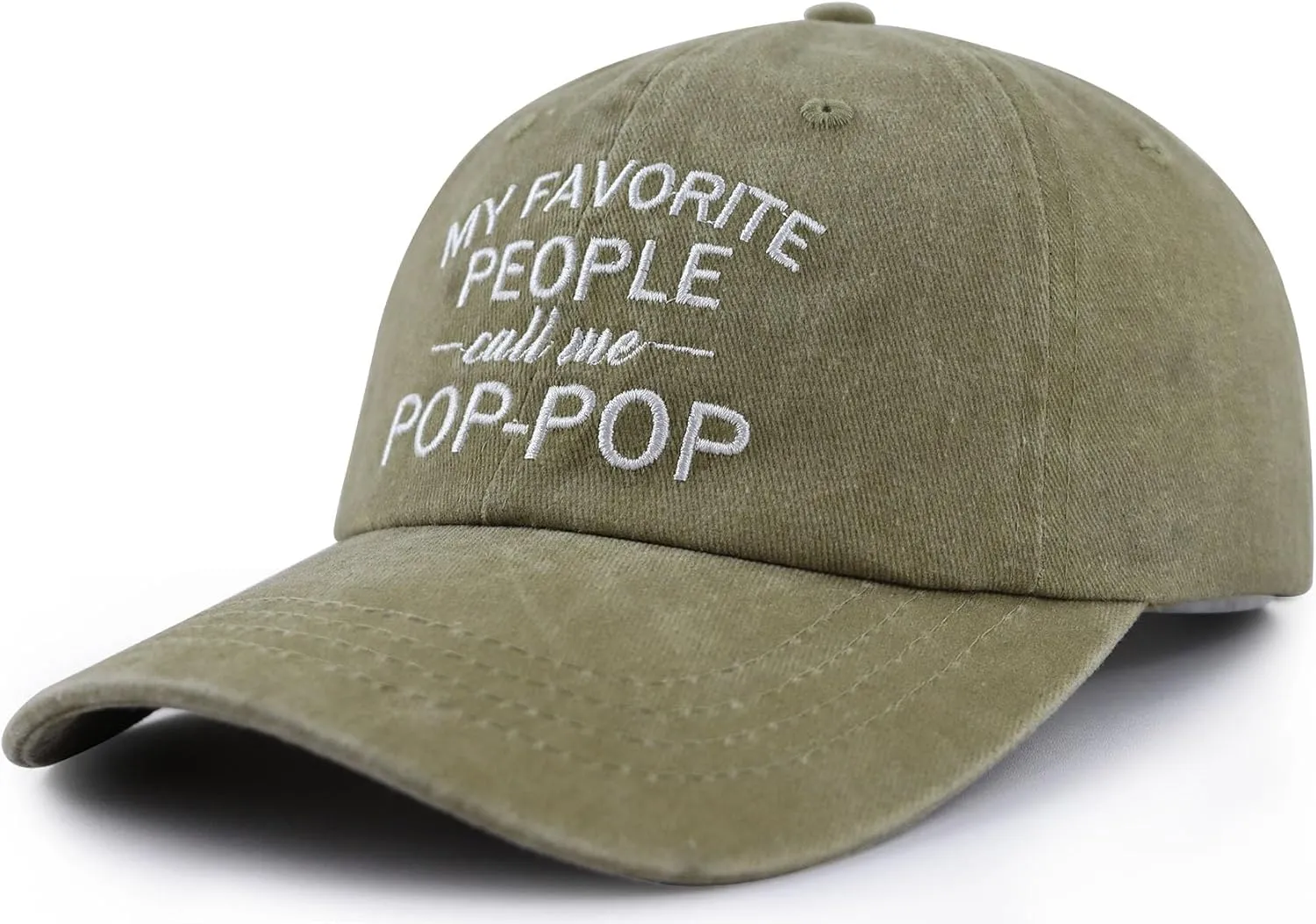 My Favorite People Called Me Pop Pop Pa Pa Uncle Hat, Funny Embroidered Father Day Birthday Gifts Baseball Cap