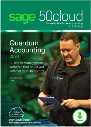 Sage 50cloud Quantum Accounting 2020 U.S. 4-User One Year Subscription [PC Download]