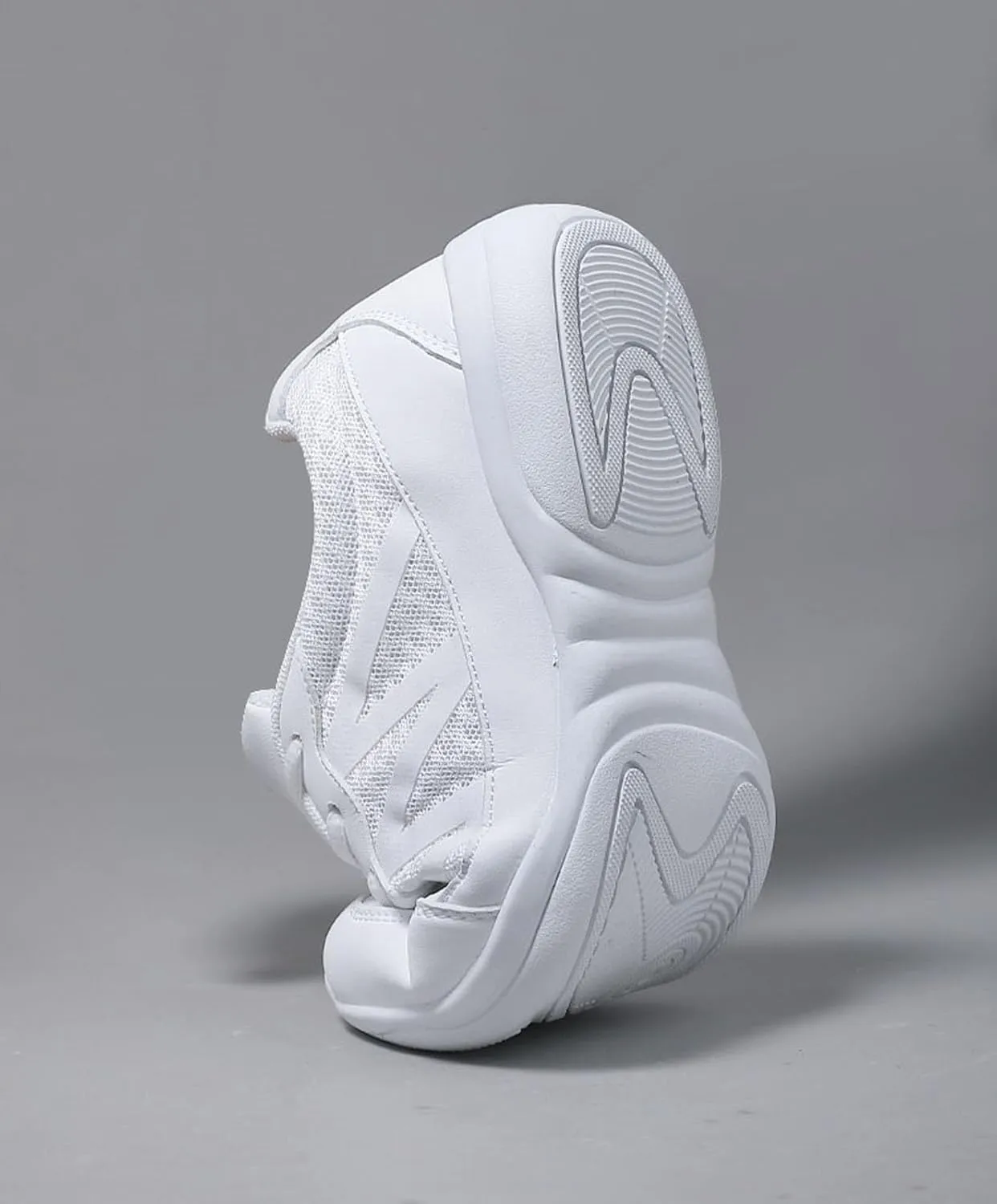 SECHRITE Girls White Cheerleading Cheer Shoes Womens Dance Sneakers Athletic Training Tennis Breathable Competition Walking Shoes