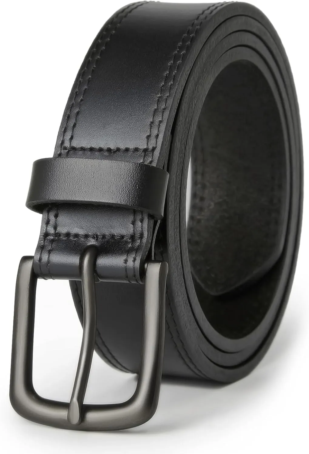 VATAN Men's Genuine Leather Casual Every Day Jeans Belts, Handmade Men Leather Belt with Gift Box