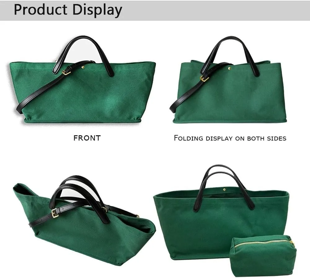 Women's Tote Bag, Commuting Handbags with Leather Shoulder Strap, Designer Oversized Totes Top Handle Handbag