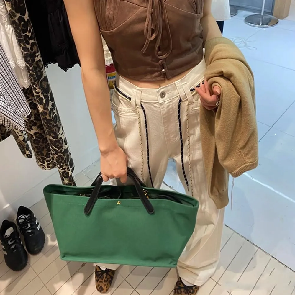 Women's Tote Bag, Commuting Handbags with Leather Shoulder Strap, Designer Oversized Totes Top Handle Handbag
